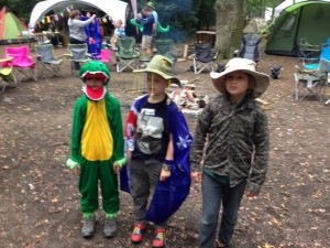 All ready for the fancy dress parade in their "Australian" themed outfits